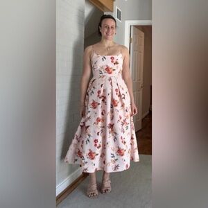 Sachin & Babi Audra Spaghetti Strap A-line Midi Dress size 10